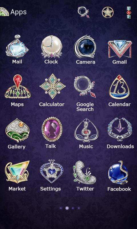 Jewelry GO Launcher Theme