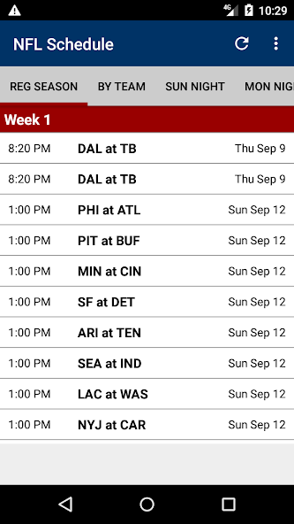 2024 Football Schedule (NFL)