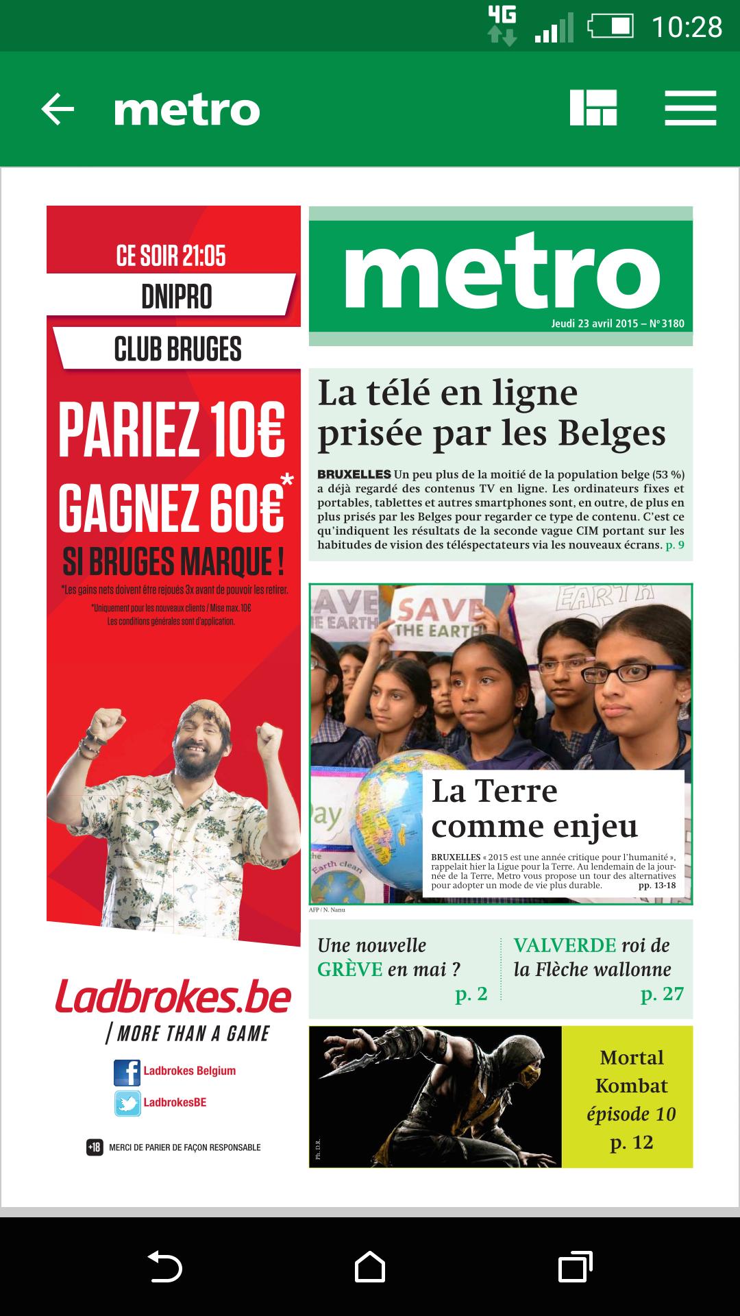 Metro Belgique (FR)