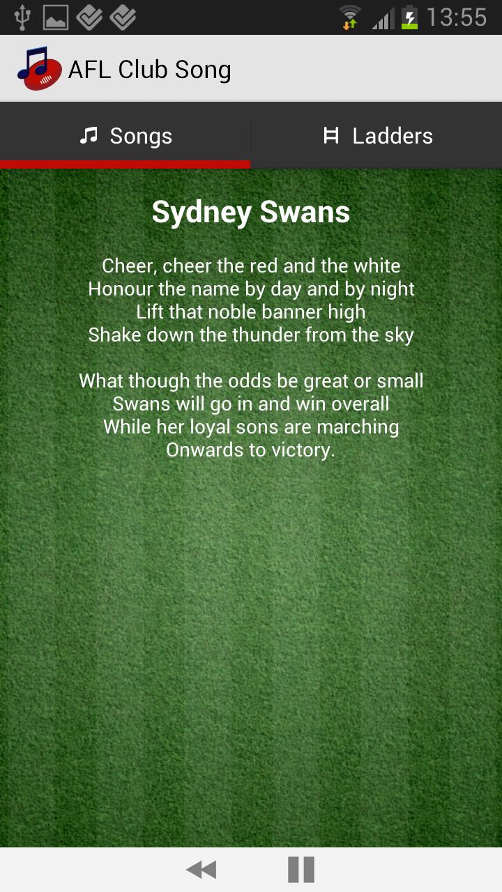 AFL Club Song