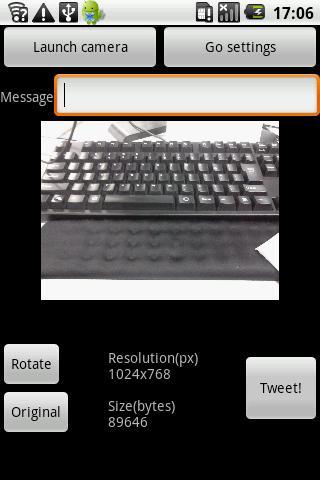 Camera2Tweet