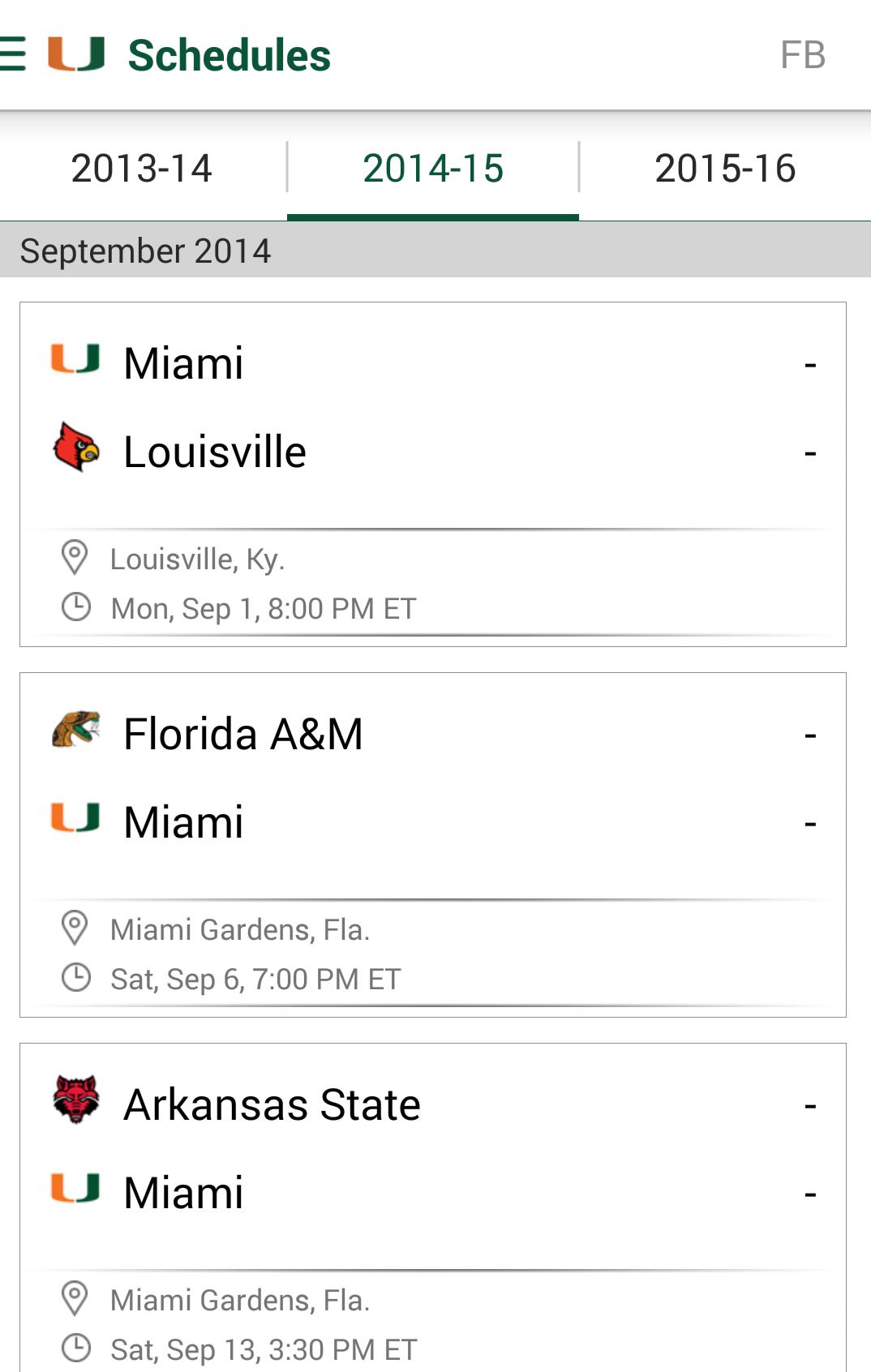 Miami Hurricanes