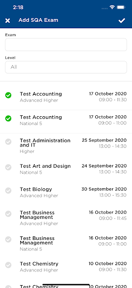 SQA My Exams