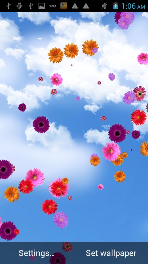 Flower Falling Live Wallpaper