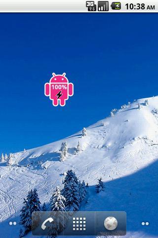 Pink Android Battery