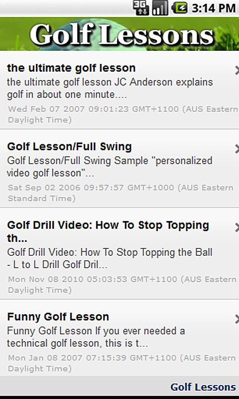 Golf Lessons