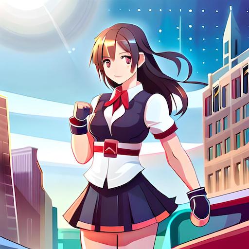 School Girl Fight Gangster