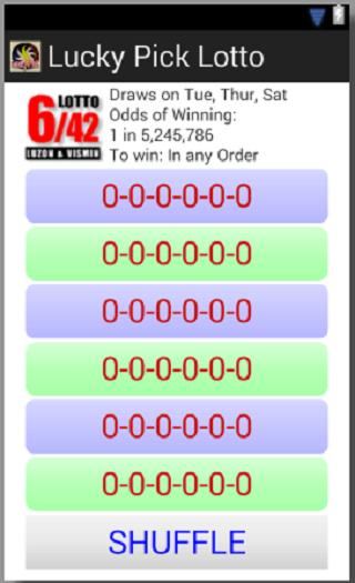 Lotto Lucky Pick