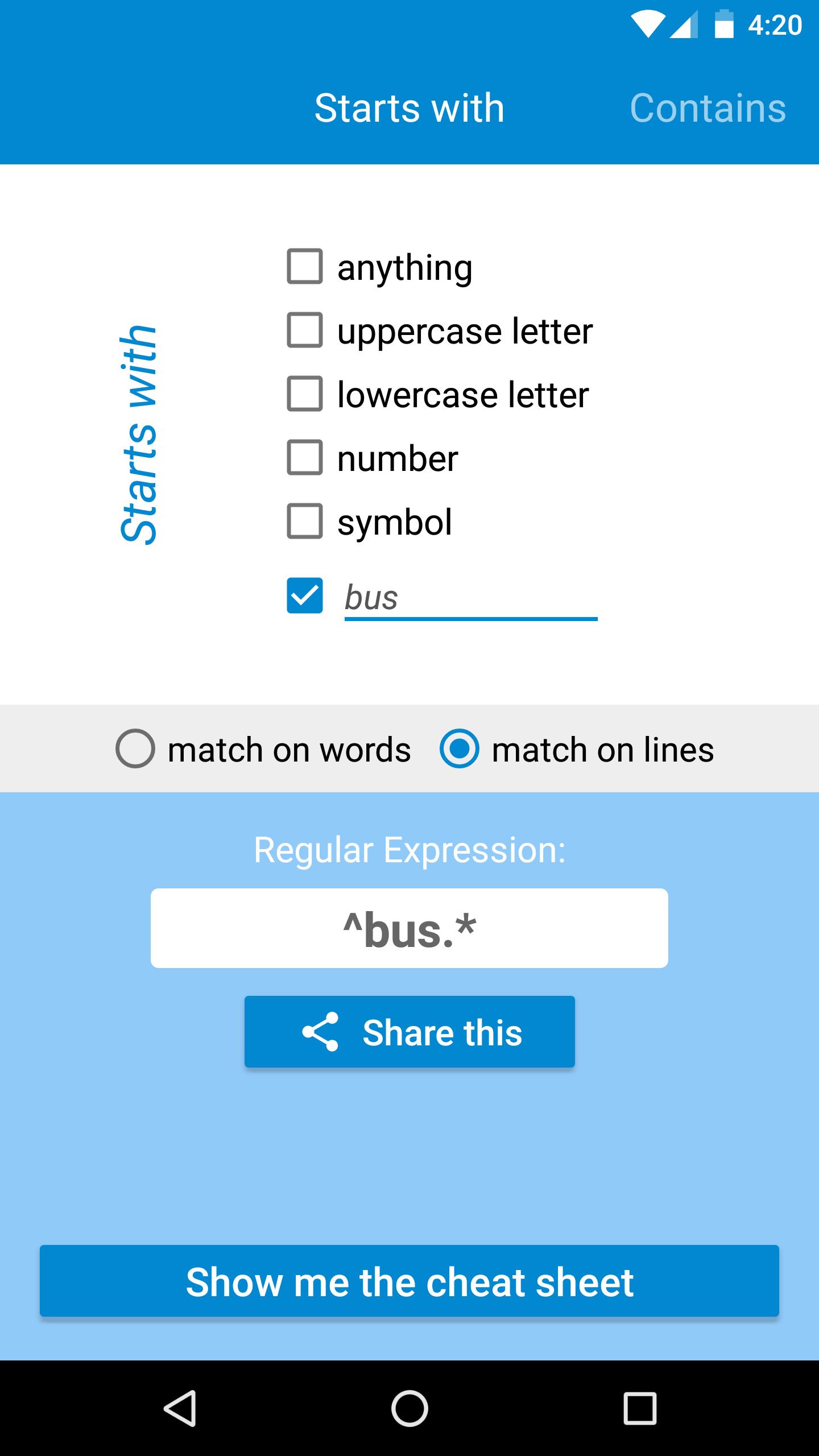 RegEx Generator