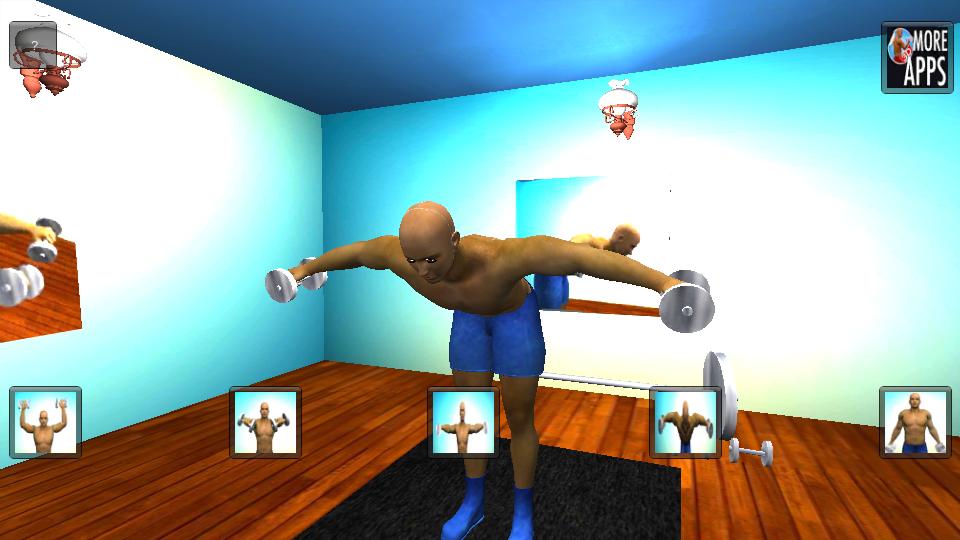 Shoulder 3D Workout Exercise