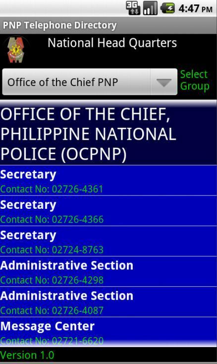 PNP Telephone Directory Ver 1