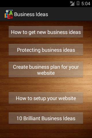 Business Ideas