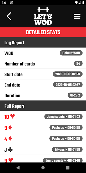 WOD Deck of Cards