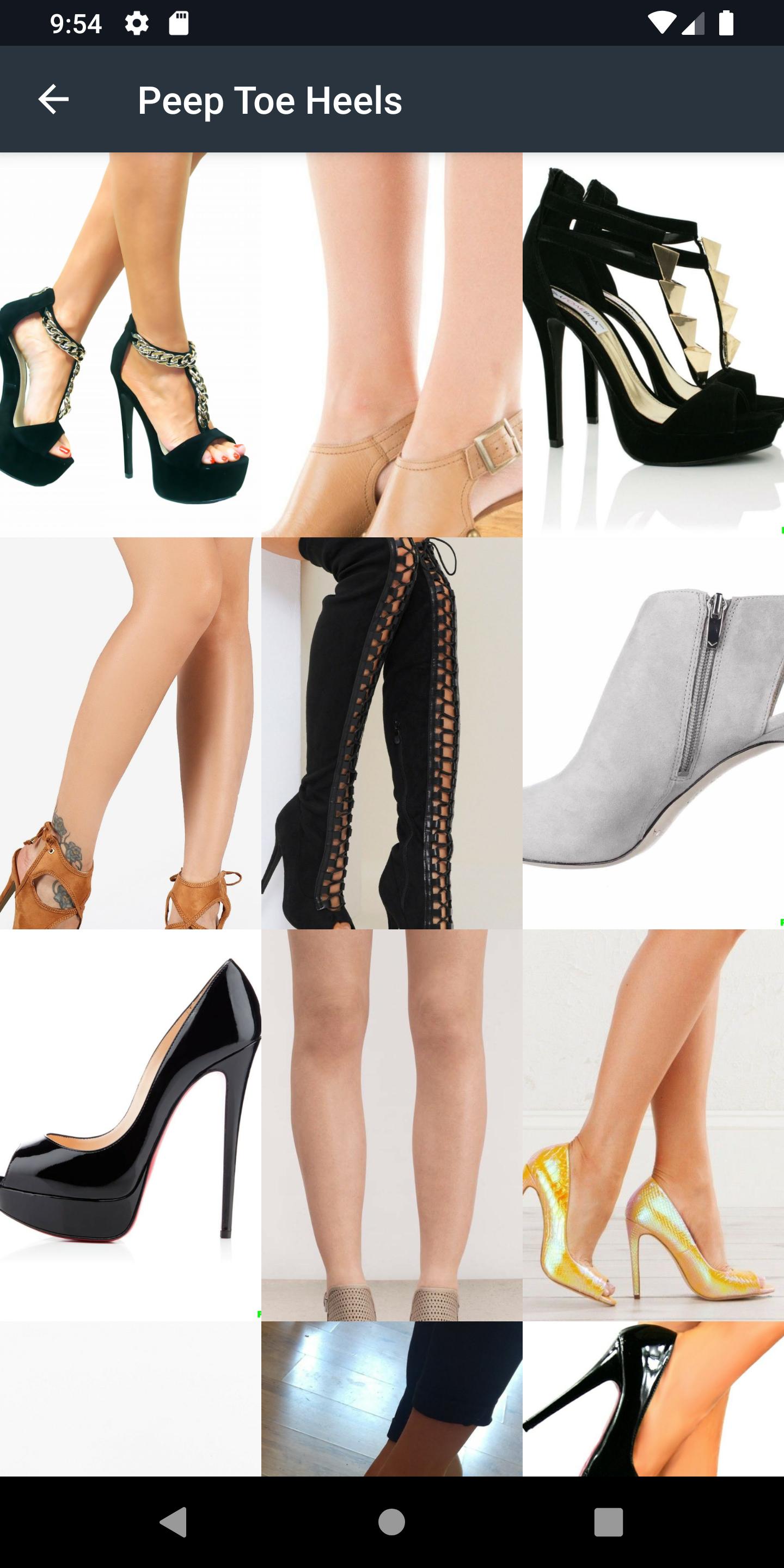 Peep Toe Heels