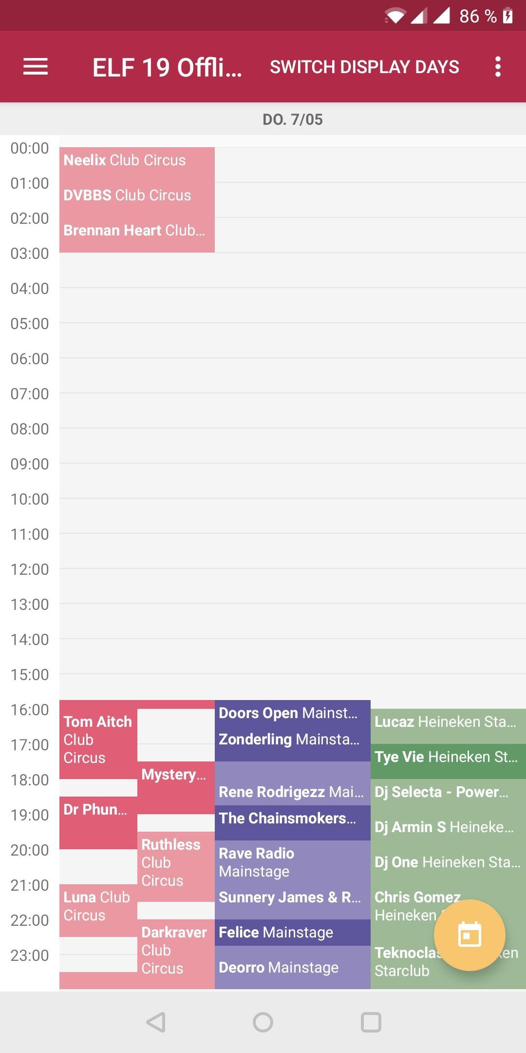 ELF 22 OfflineTimetable