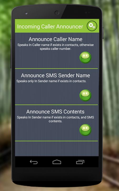 Incoming Call & SMS Announcer