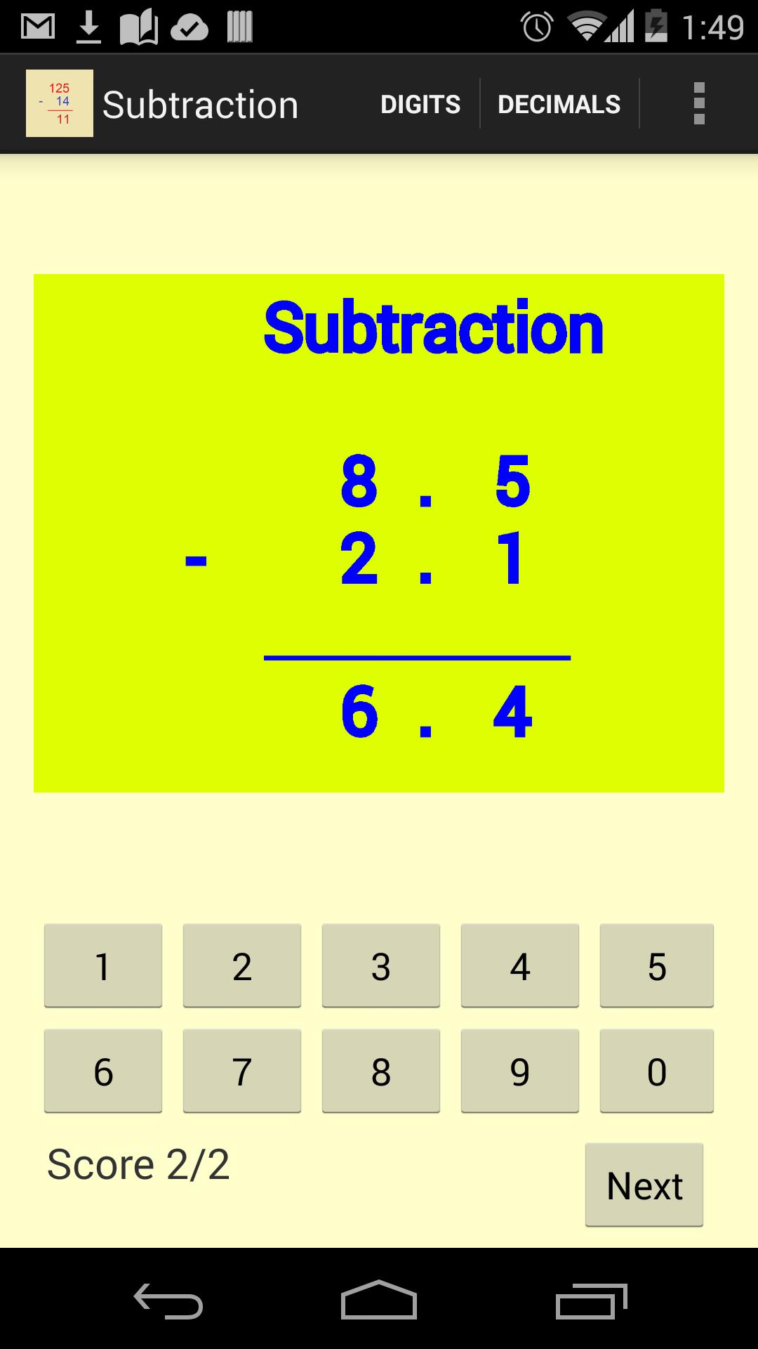 SUBTRACTION