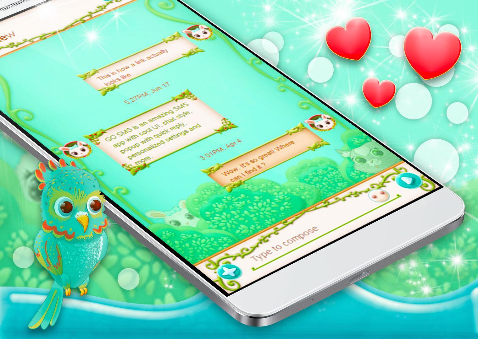 Cute Pets SMS Theme