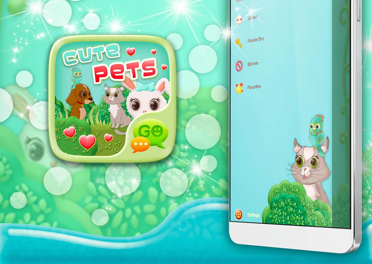 Cute Pets SMS Theme