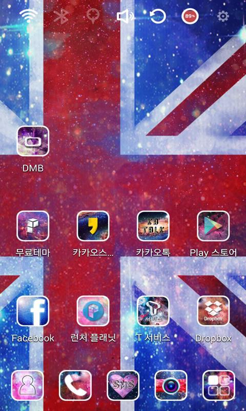 Space Unionjack Launcher Theme