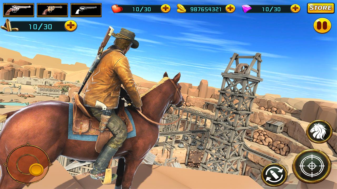 Western Cowboy Gunfighter - Cowboy Shooting Game