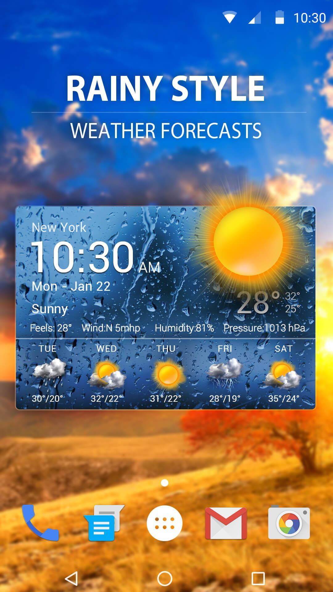 New 2018 Weather App & Widget