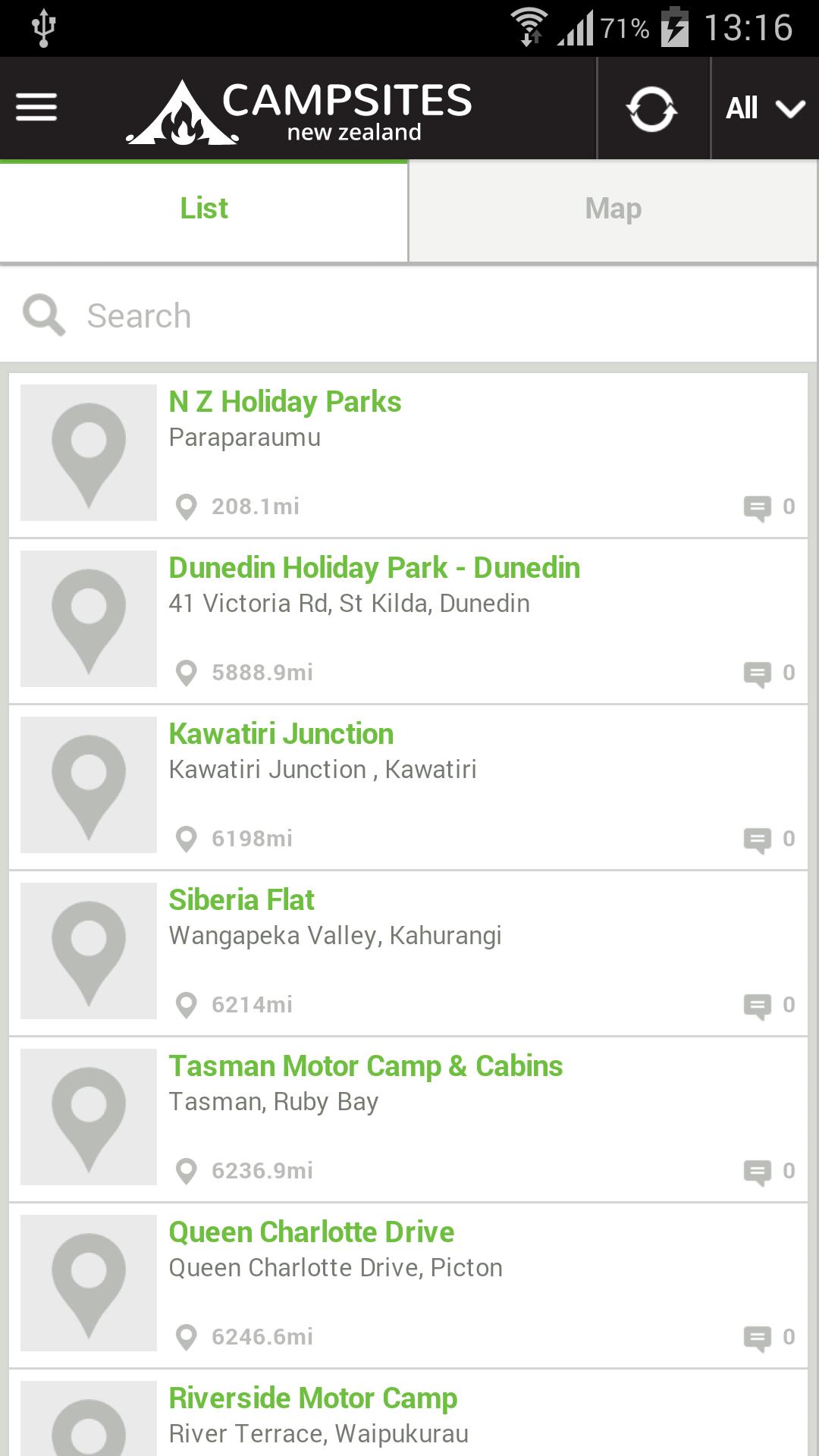 New Zealand Campsites