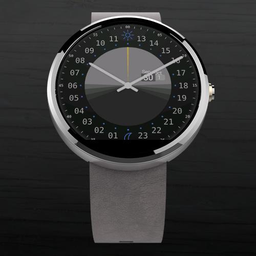24h Analog Watch Face