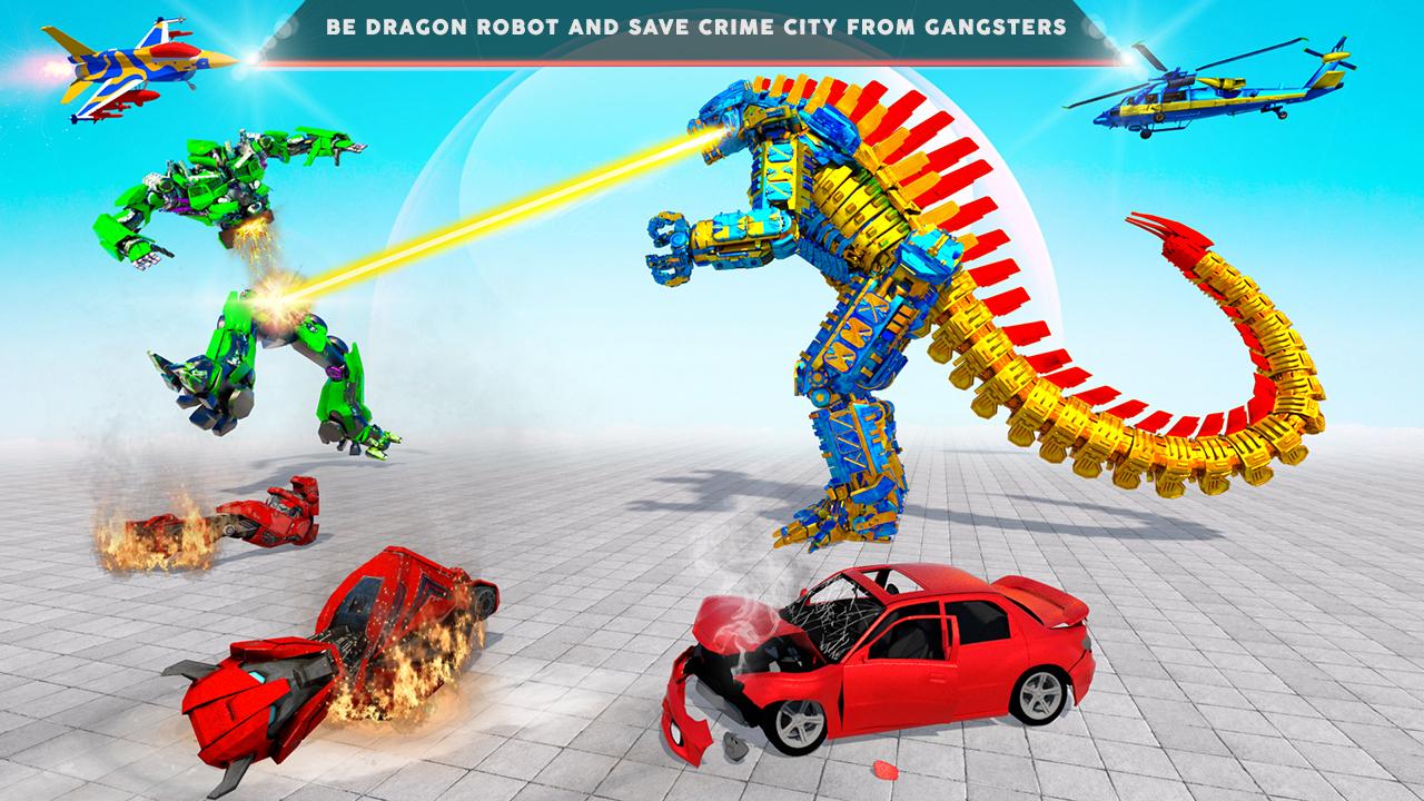 Dragon Police Robot Car Games