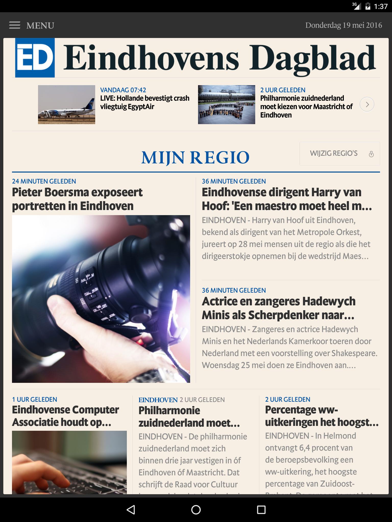 Eindhovens Dagblad voor Tablet