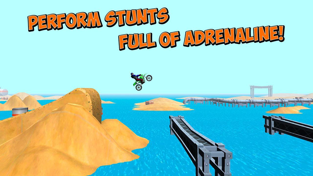 Motocross Bike Stunts Race 3D