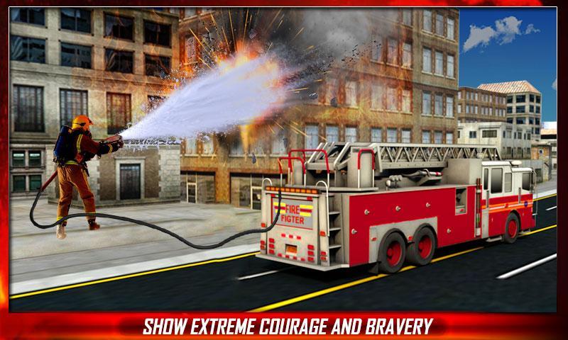 Fire Truck Rescue Service 3D