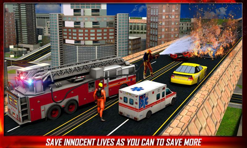 Fire Truck Rescue Service 3D