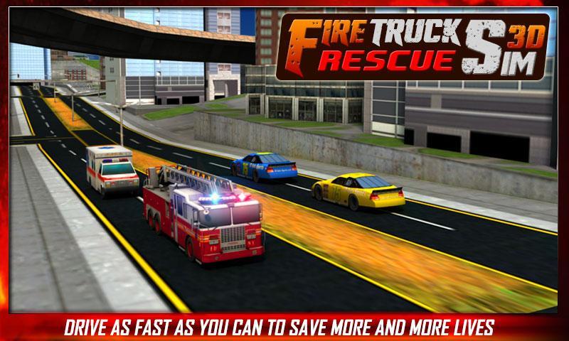 Fire Truck Rescue Service 3D