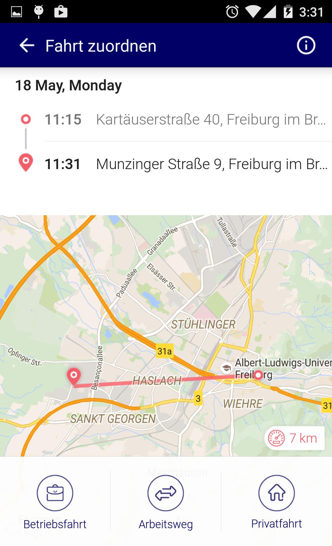 o2 Fahrtenbuch Pro