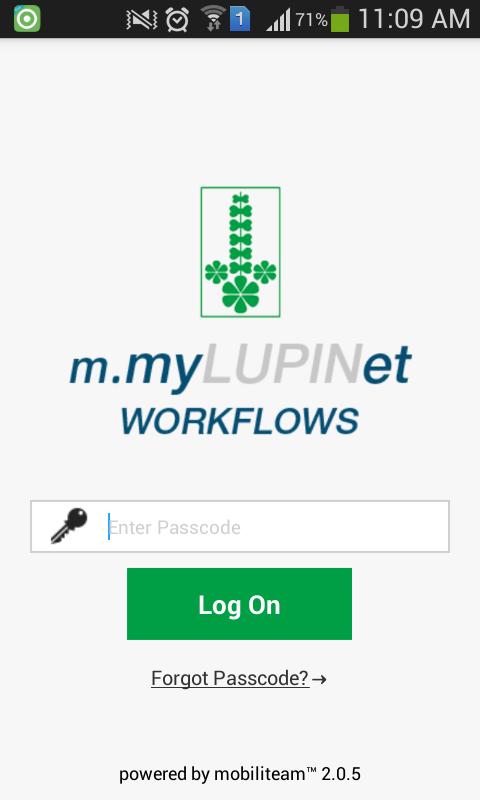 m.myLUPINet WORKFLOWS