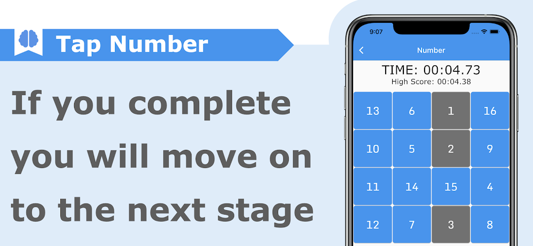 Brain training game/Tap Number