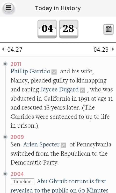 Timeline - U.S. History