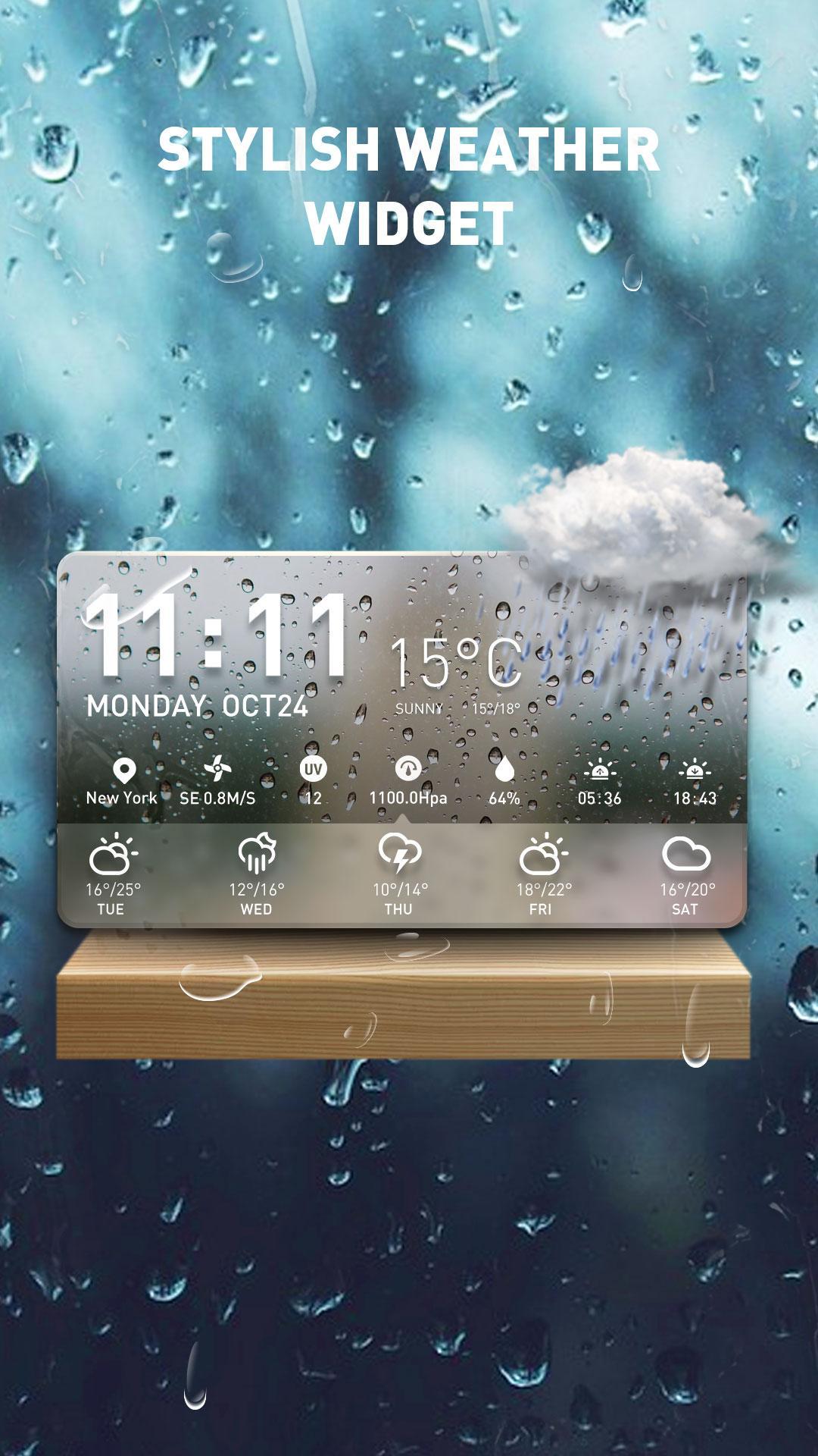 Free Weather and clock widget
