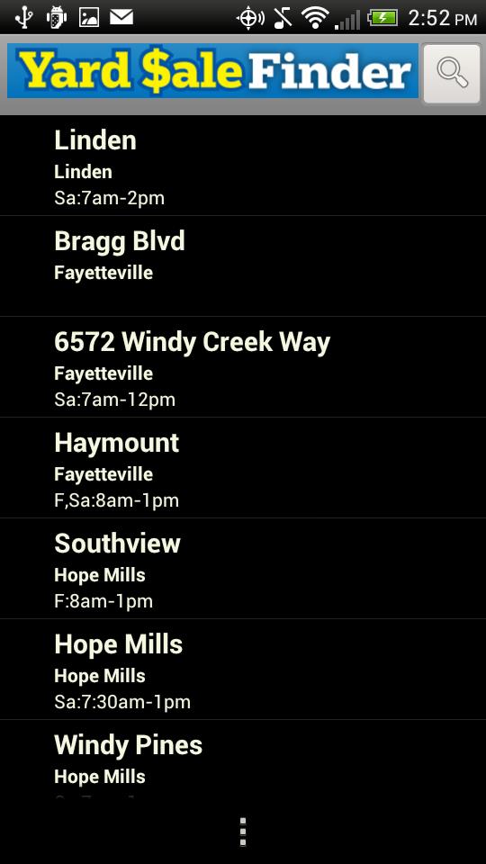 Fayetteville Yard Sales