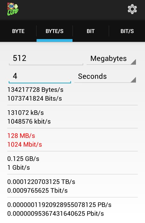 Byte & Bit Calculator Tool