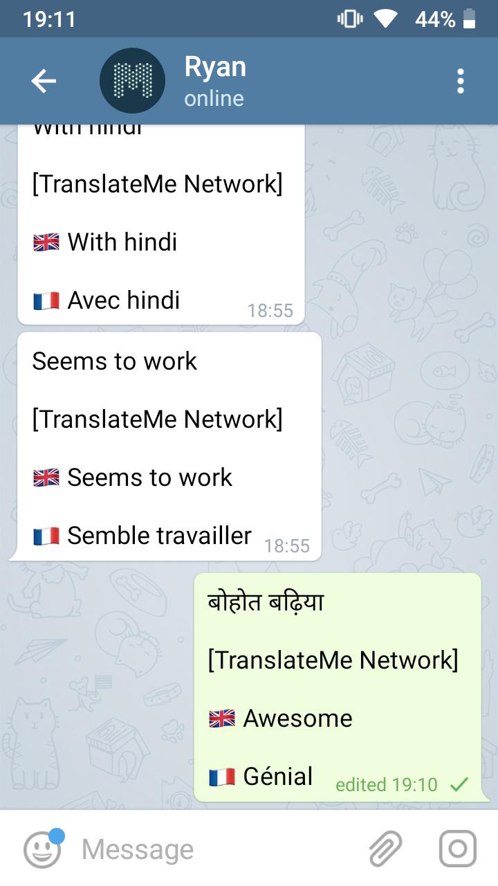 Telegram Translator Unofficial