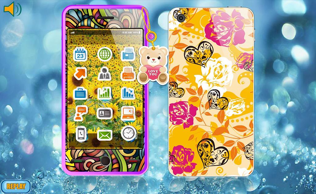 Social media phone dress up