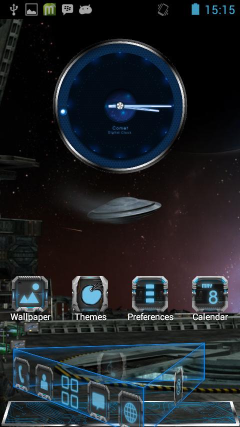 Spacebot Comet Launcher Theme