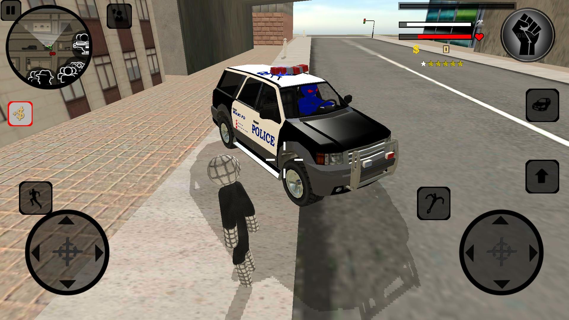 Black Spider Stickman Mafia Crime Rope Hero 2019