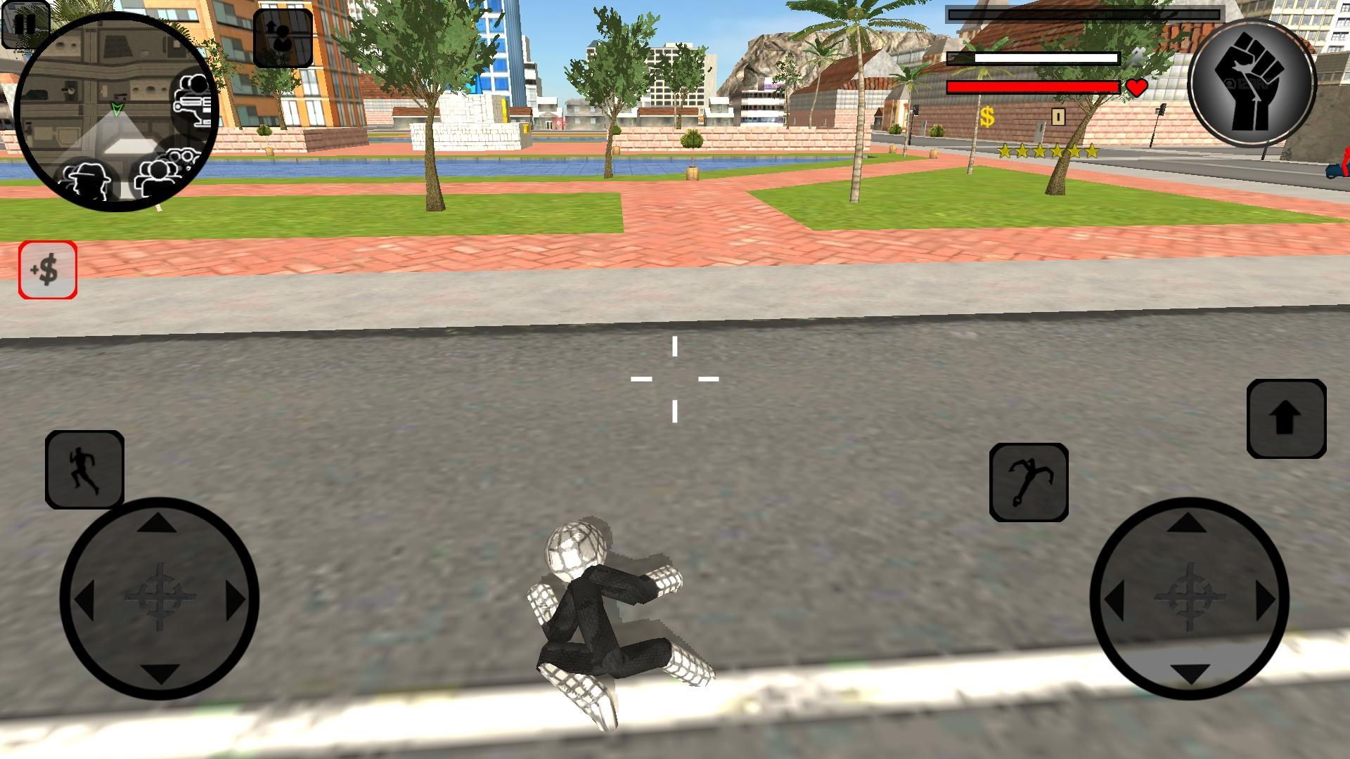 Black Spider Stickman Mafia Crime Rope Hero 2019