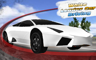 White Leader Car Driving