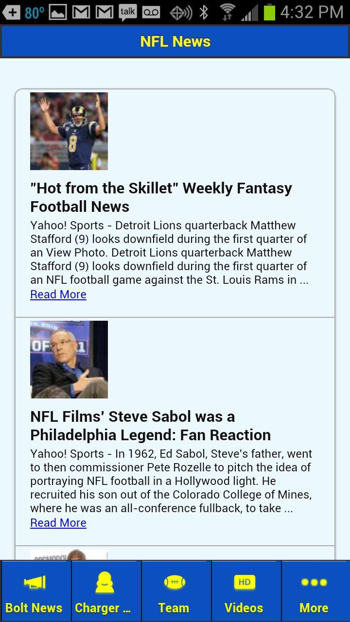 San Diego Chargers 2012 FanApp