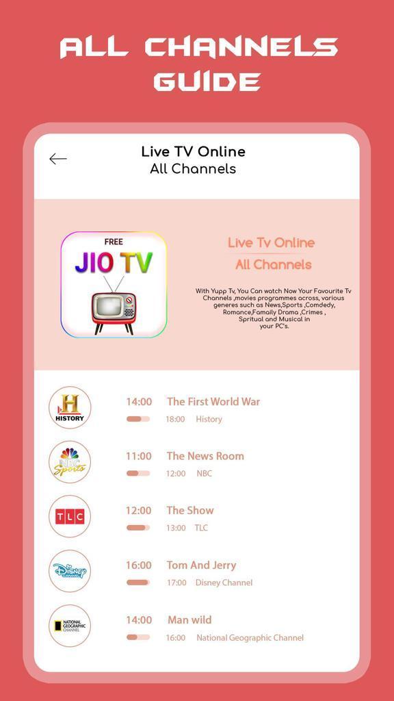 Live Jio TV HD Channels Guide