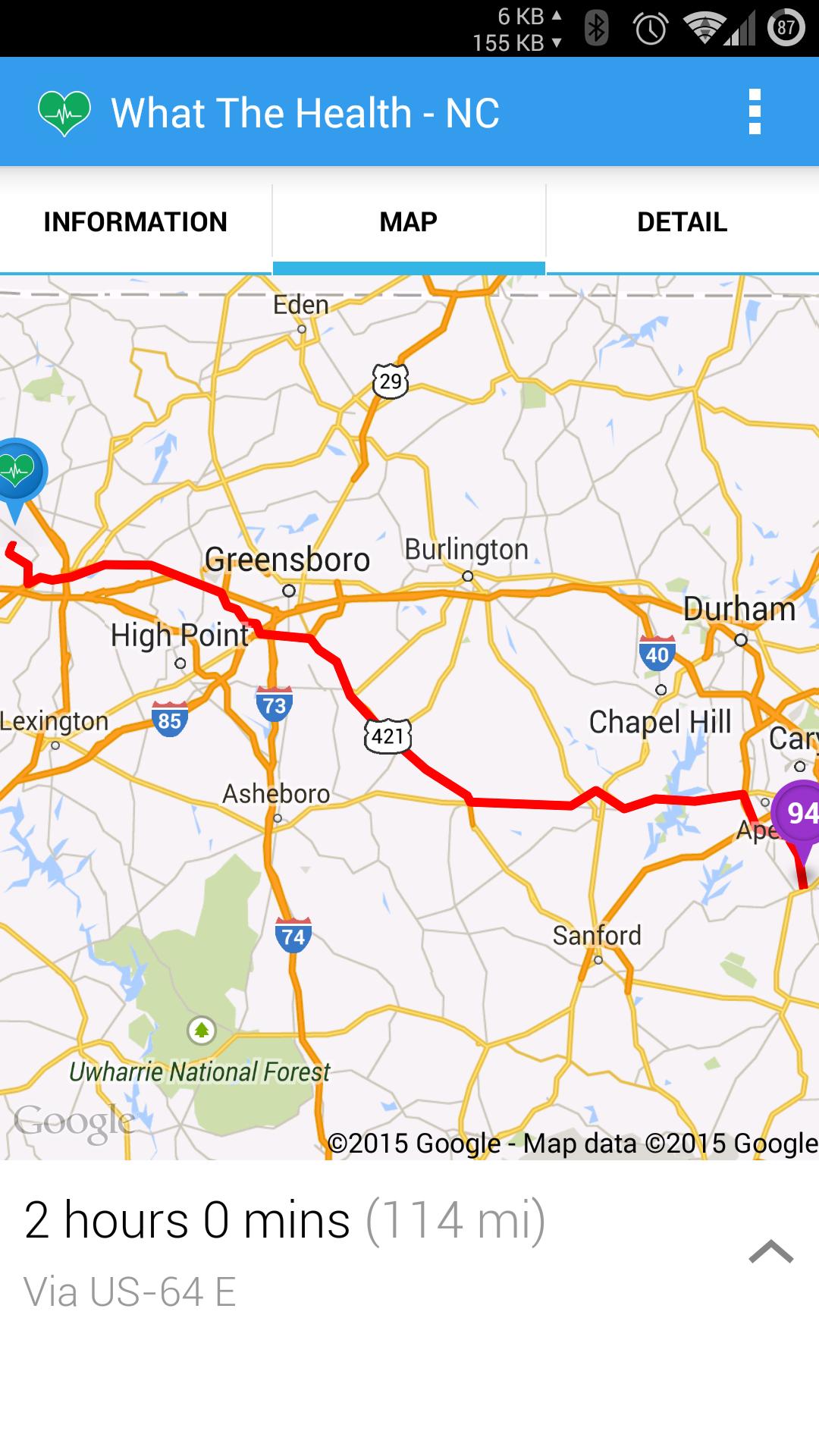 North Carolina Health Scores